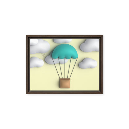 Air ballon framed canvas