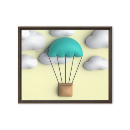 Air ballon framed canvas