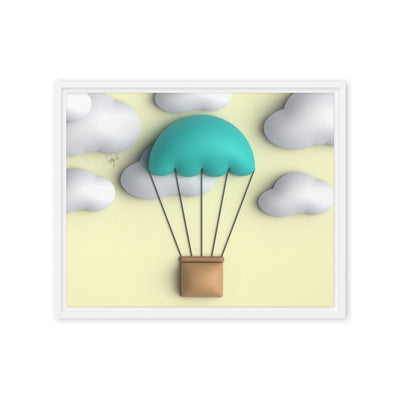 Air ballon framed canvas
