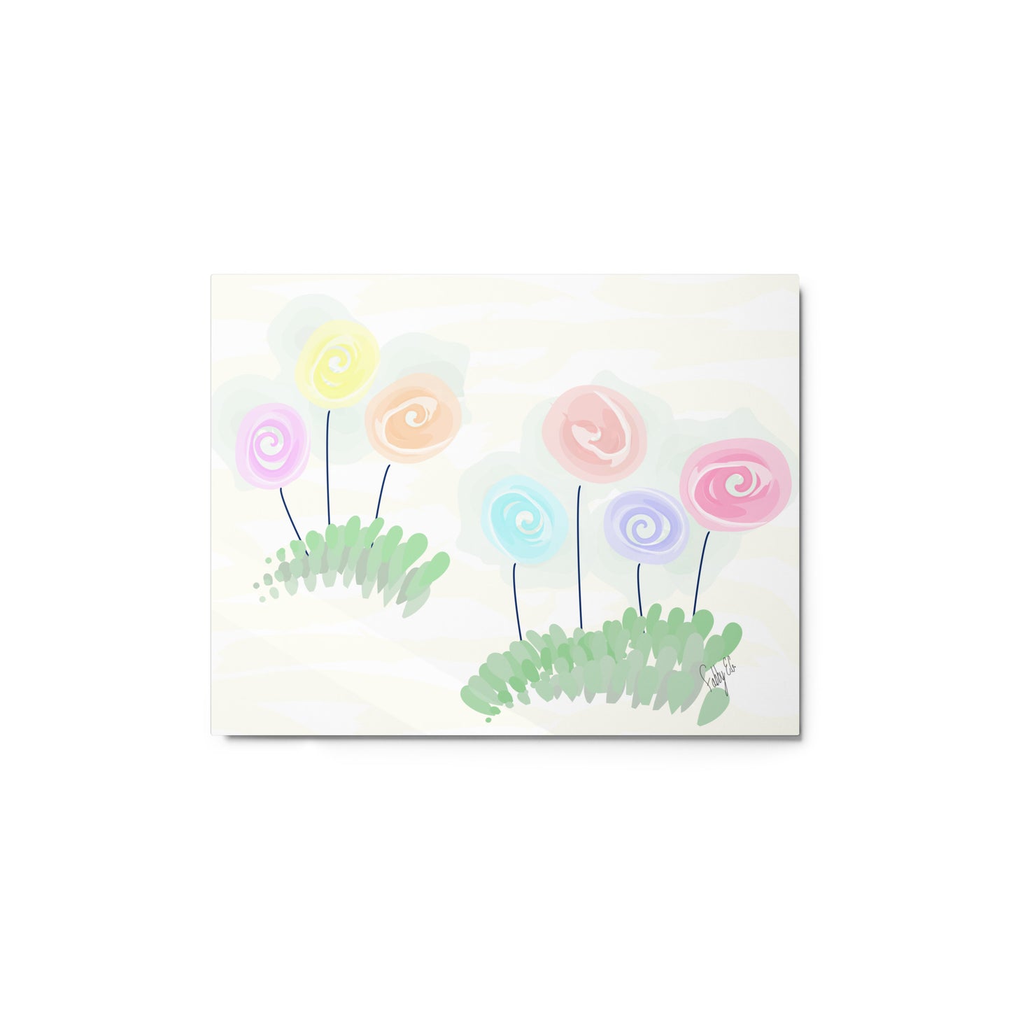 Women’s day flowers metal prints