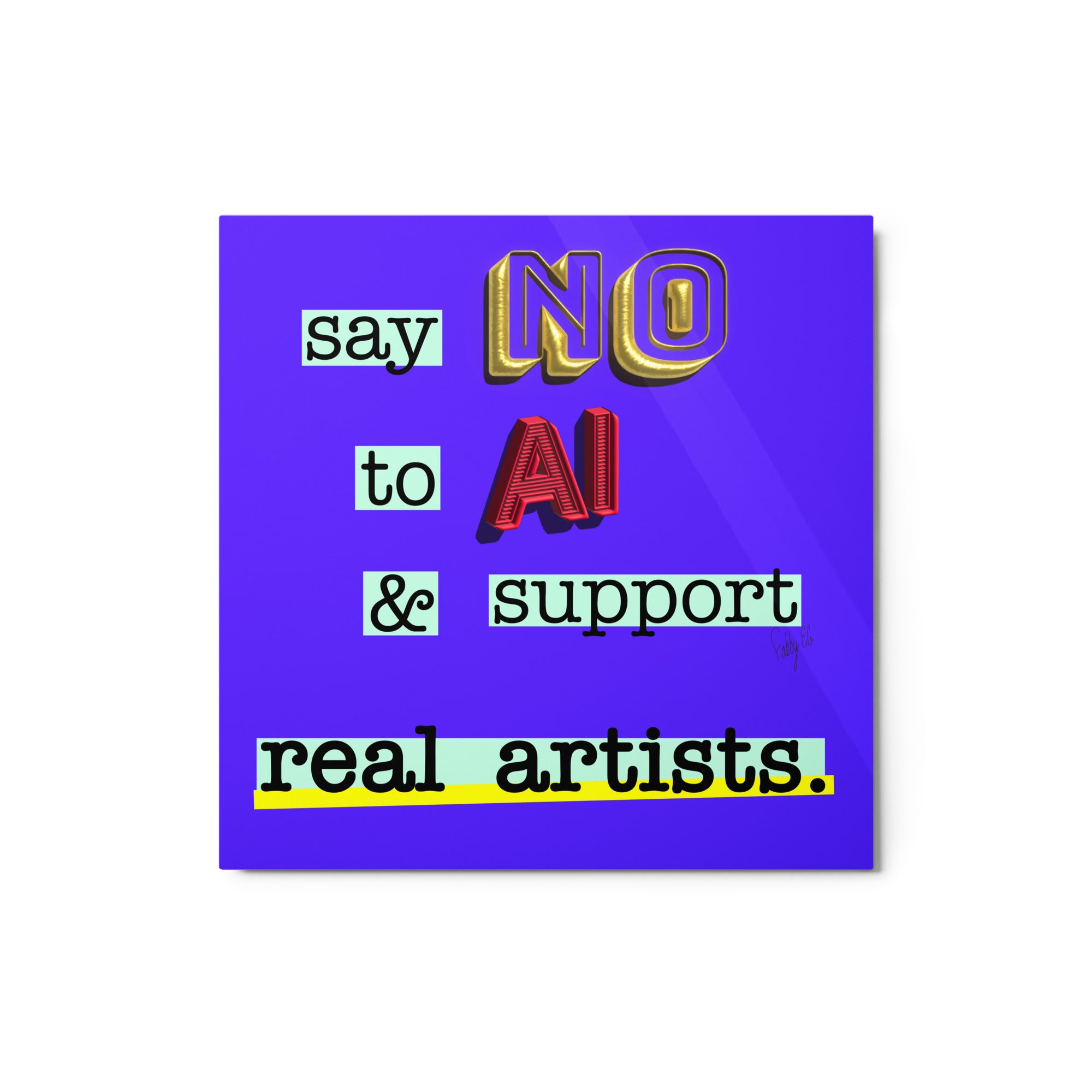 Say no to AI metal prints