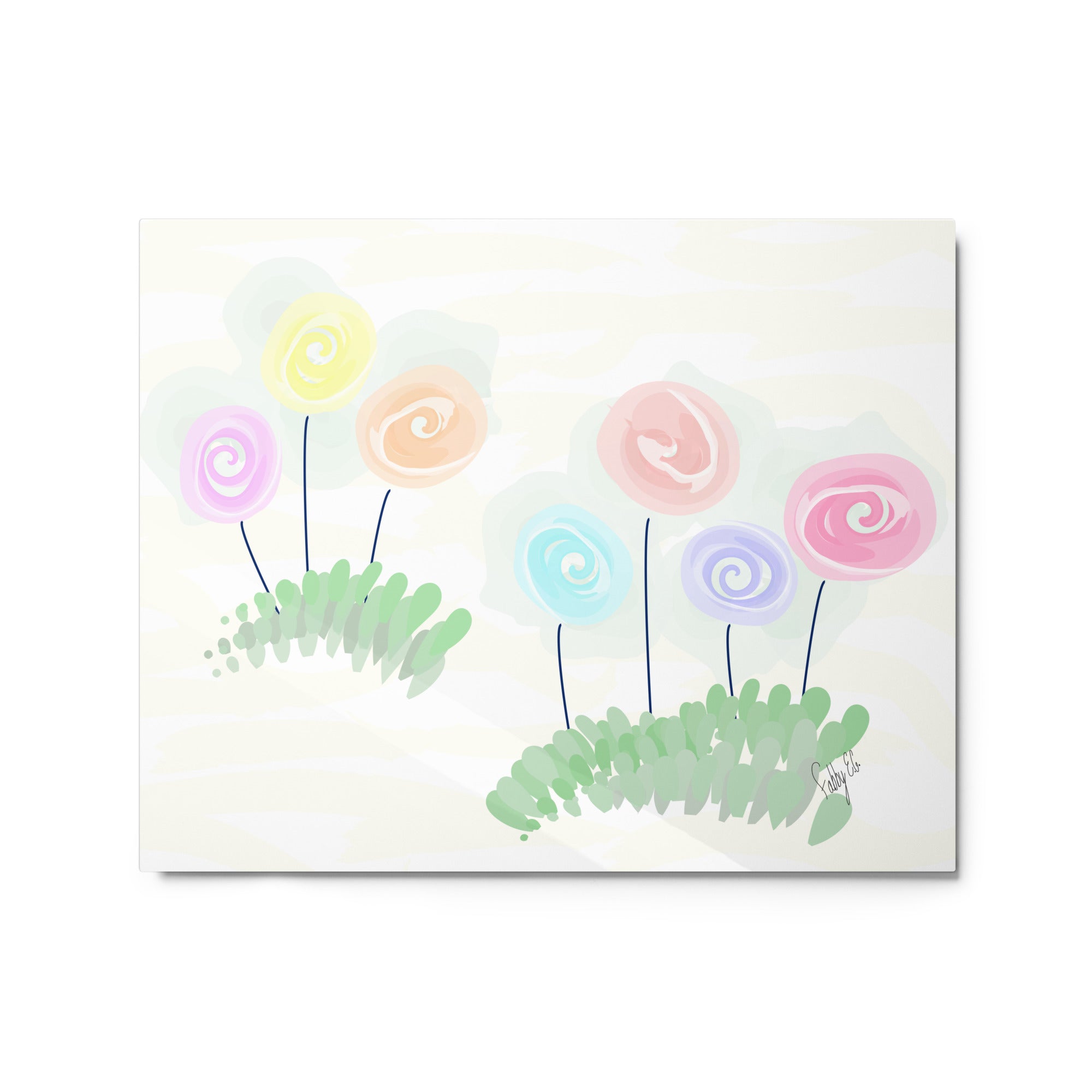 Women’s day flowers metal prints