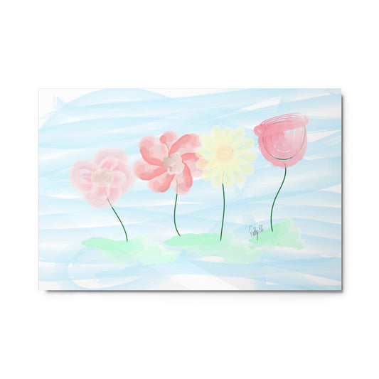 Buy myself flowers metal prints