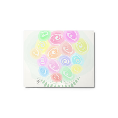 Bouquet of flowers metal prints