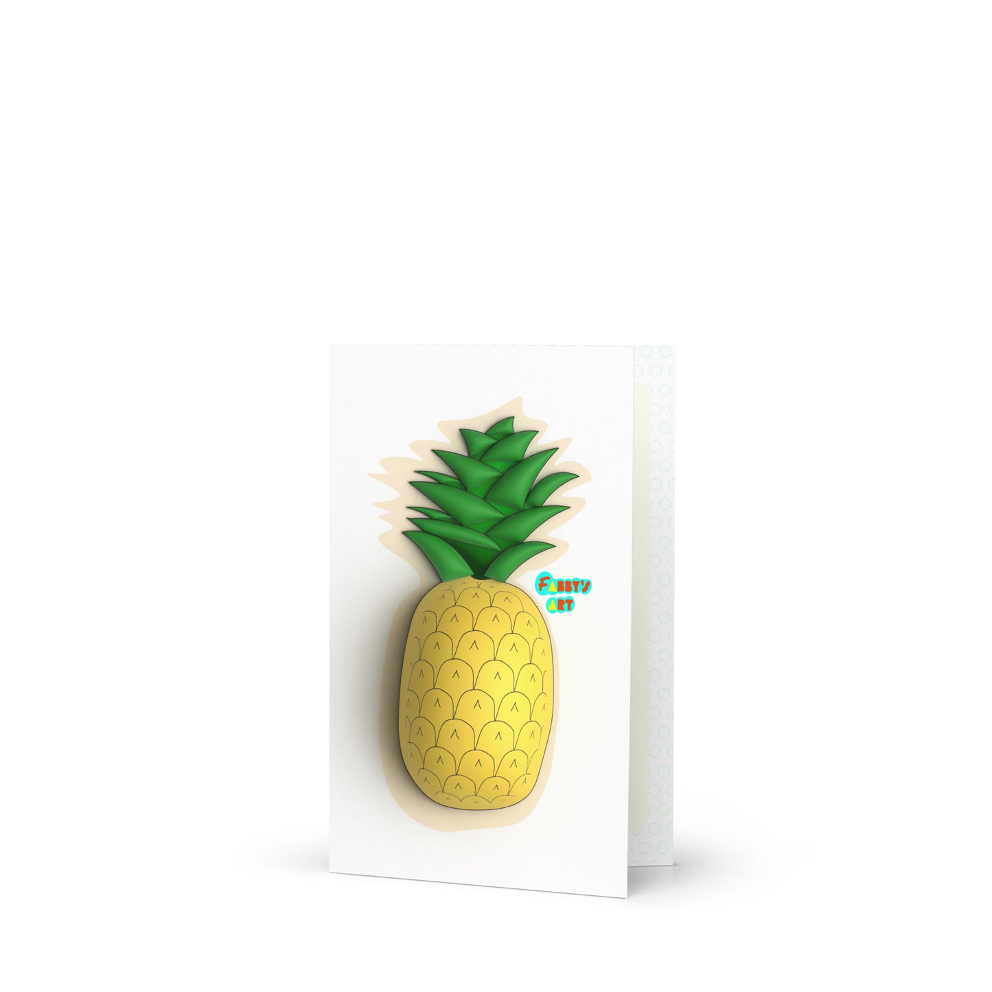 Pineapple 3D, Greeting Card