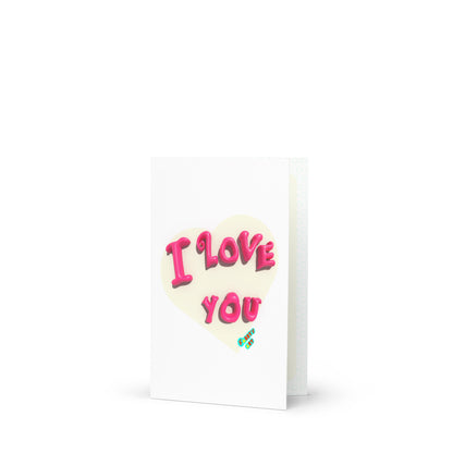 I love you heart, Greeting Card