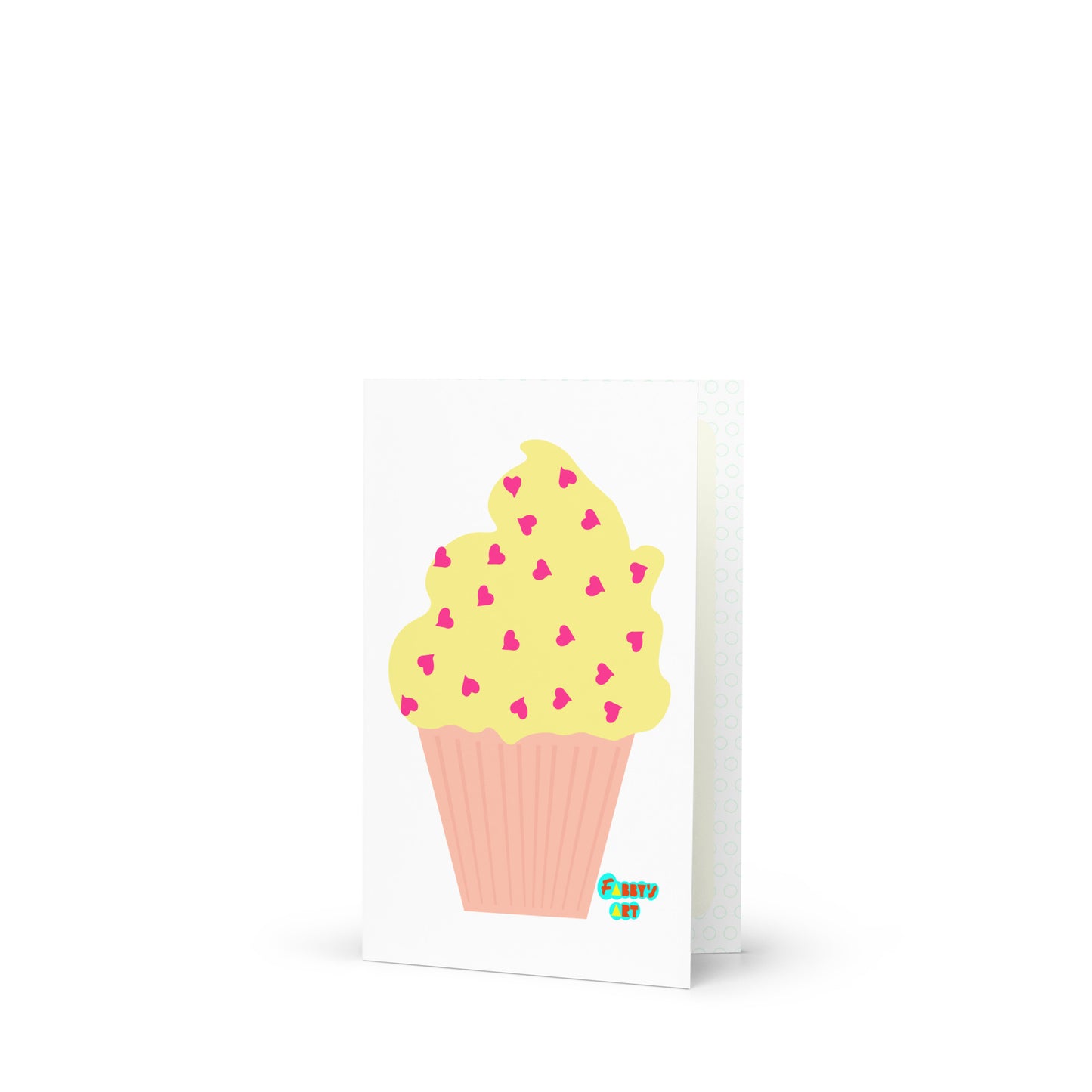 Yellow cupcake, Greeting Card