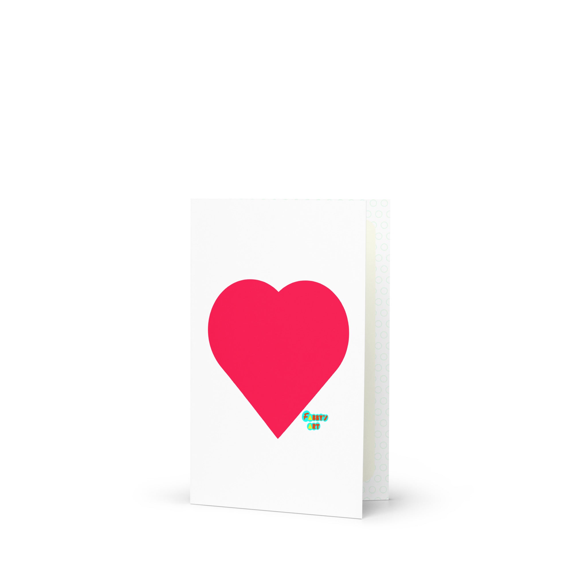 Red heart, Greeting Card