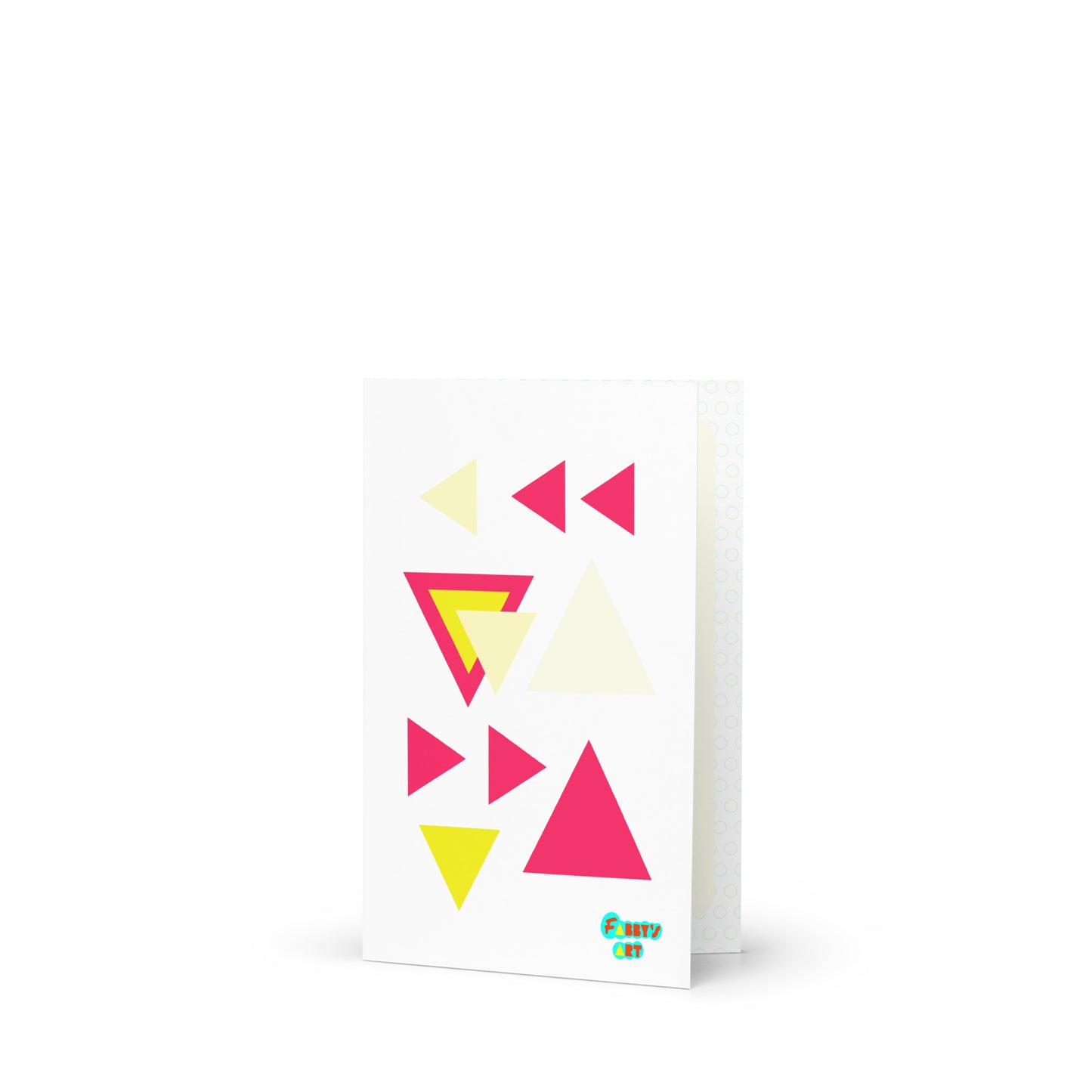 Triangular petals, Greeting Card