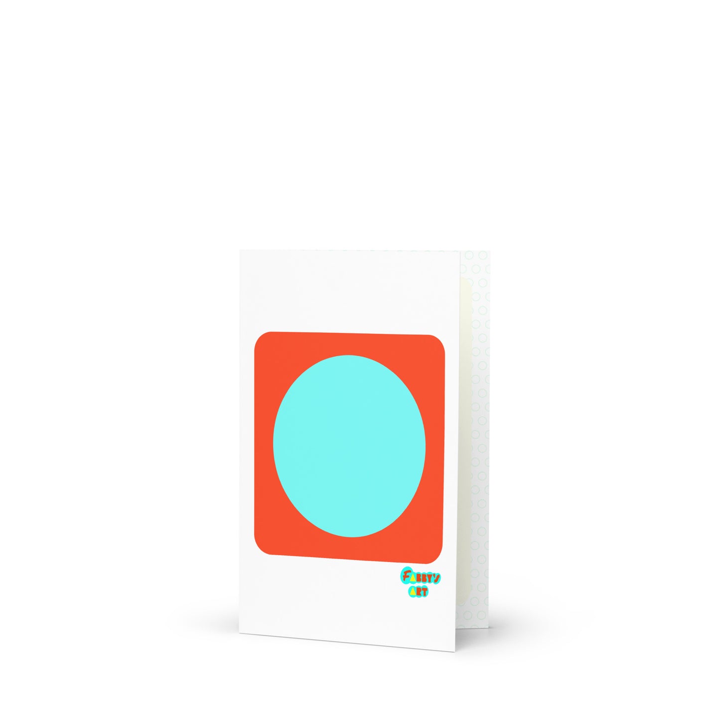 Circling around orange, Greeting Card