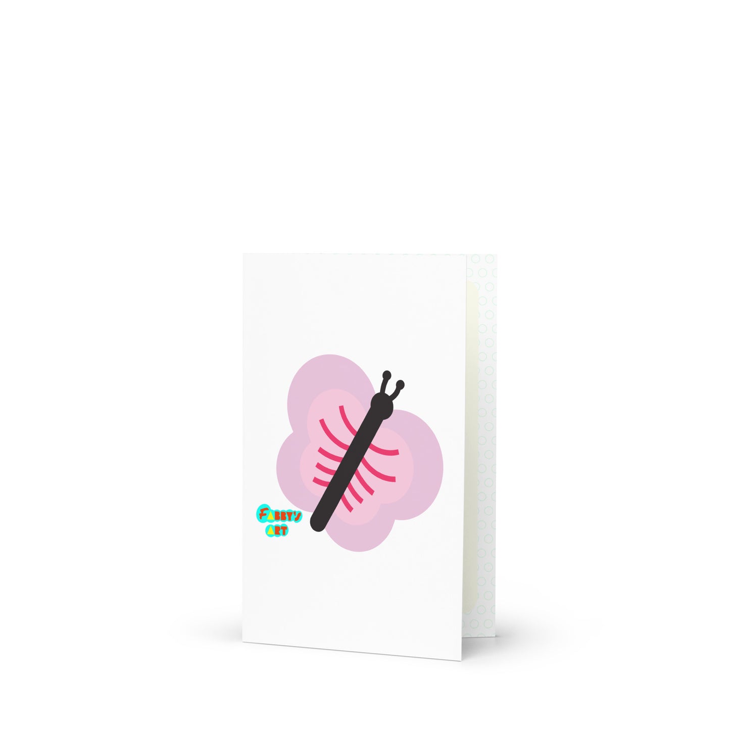 Pink butterfly, Greeting Card