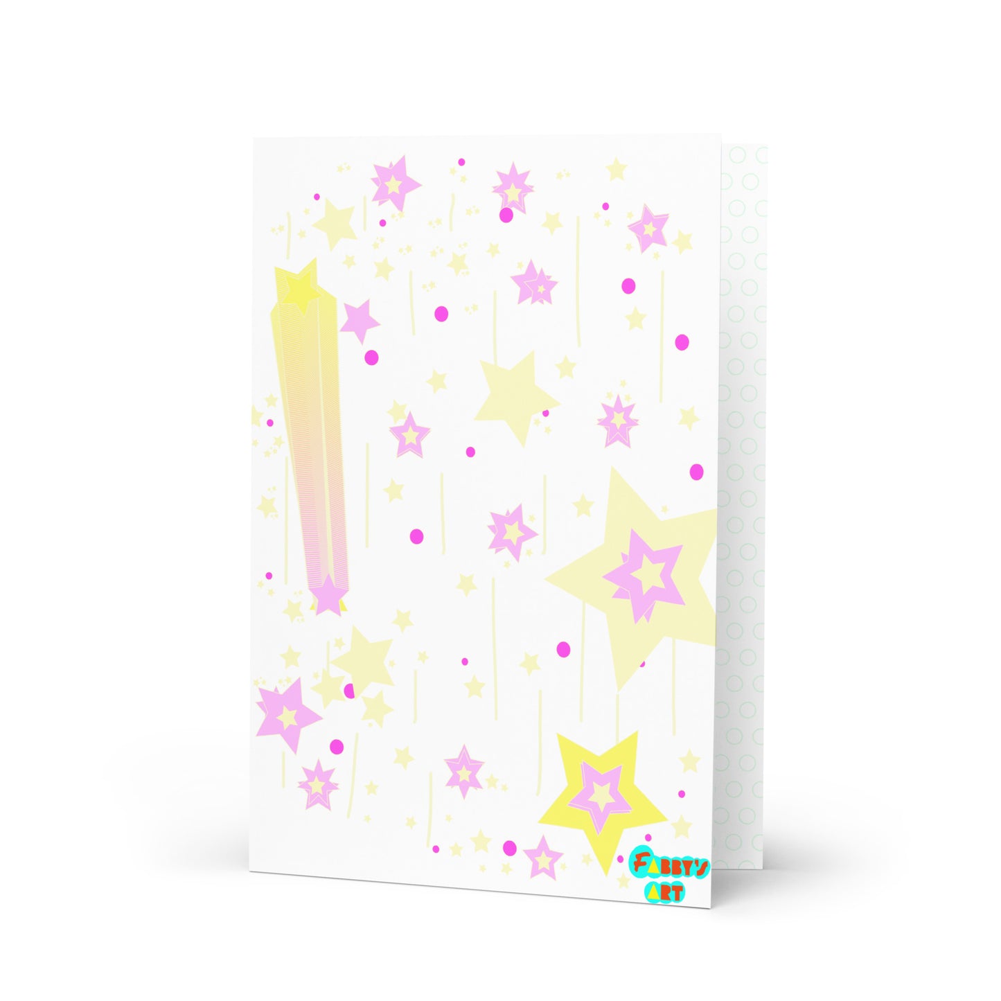 Yellow stars, Greeting Card