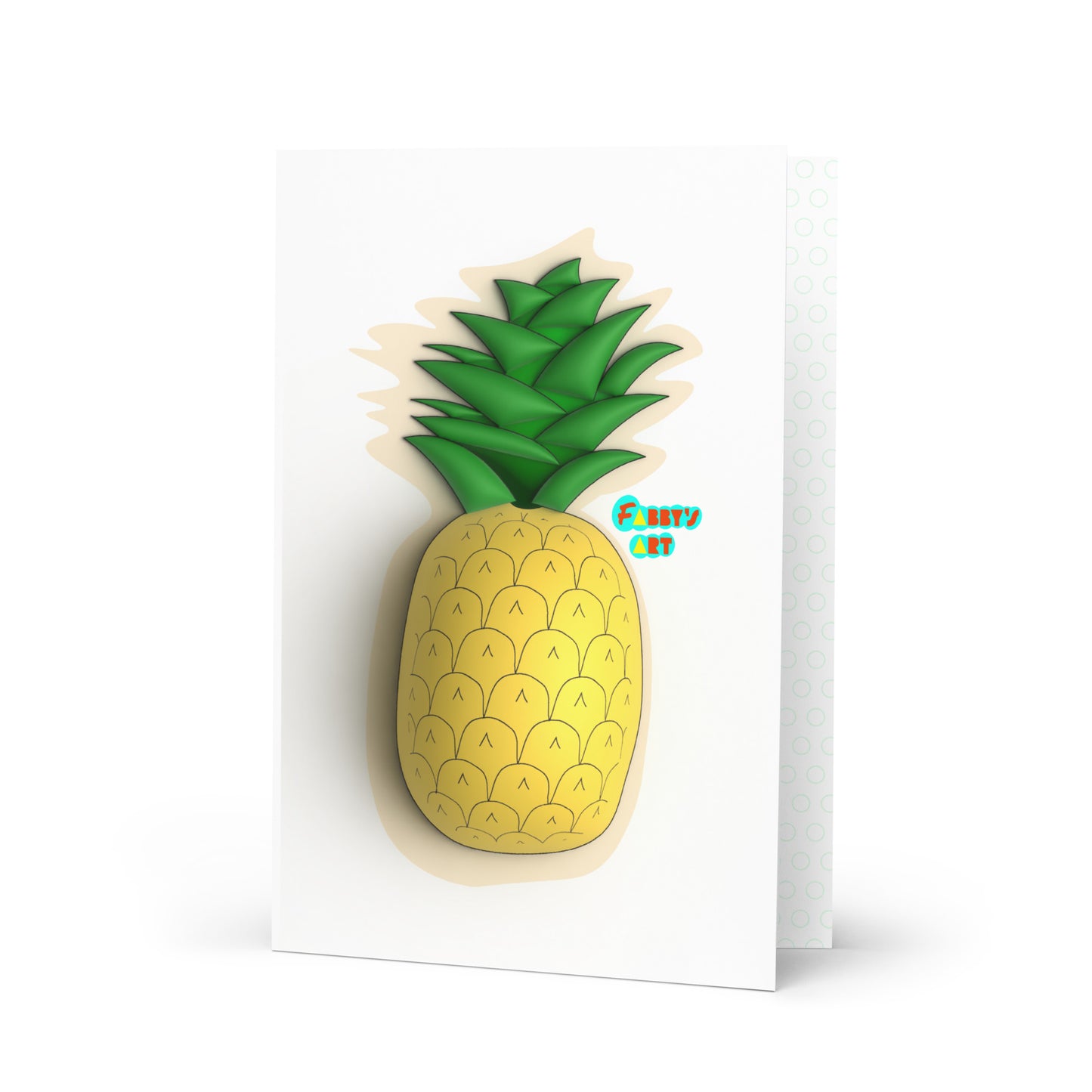 Pineapple 3D, Greeting Card