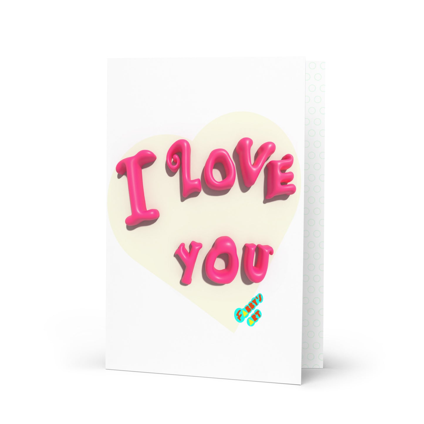 I love you heart, Greeting Card