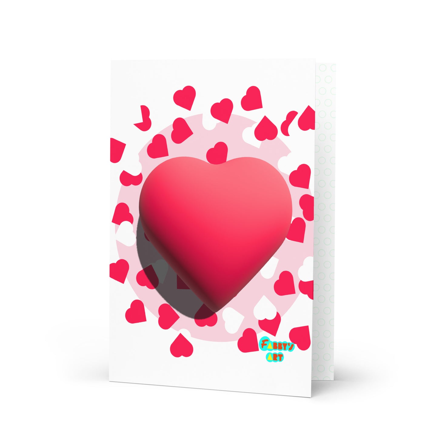 Valentines heart 3D, Greeting Card