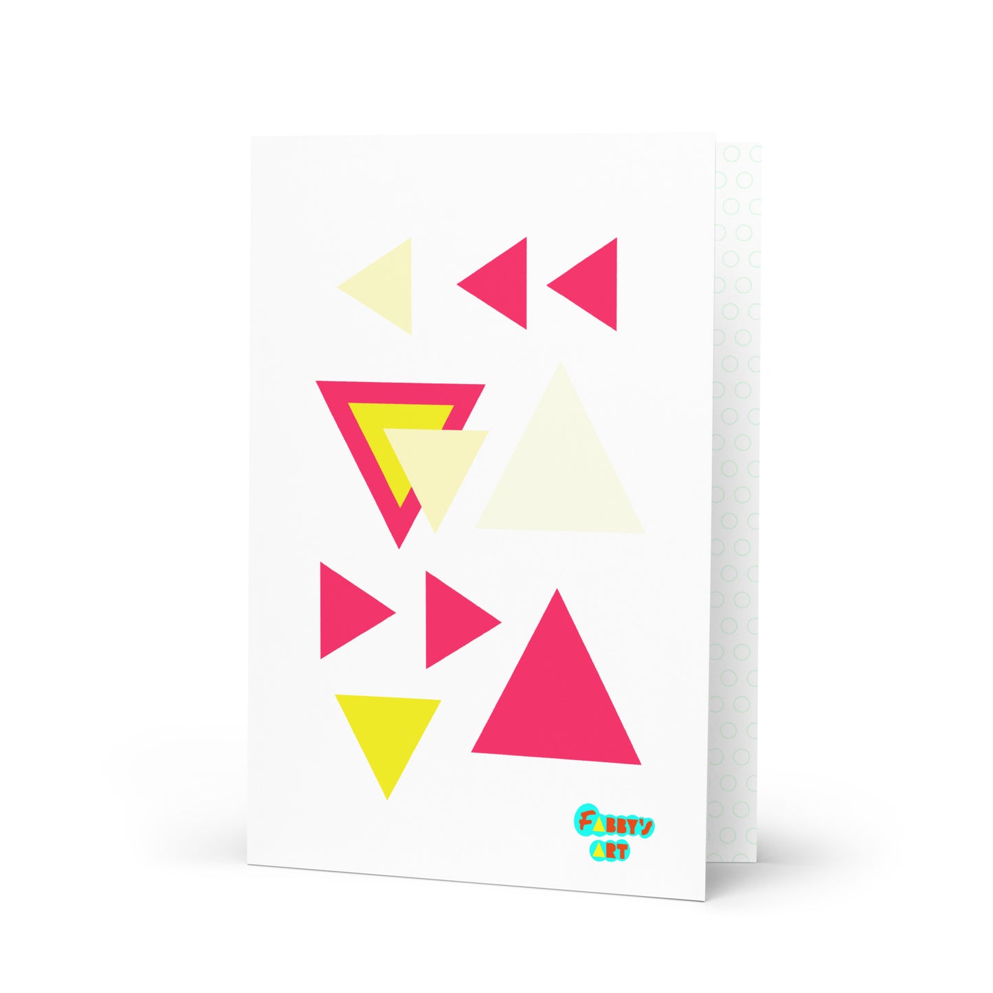 Triangular petals, Greeting Card