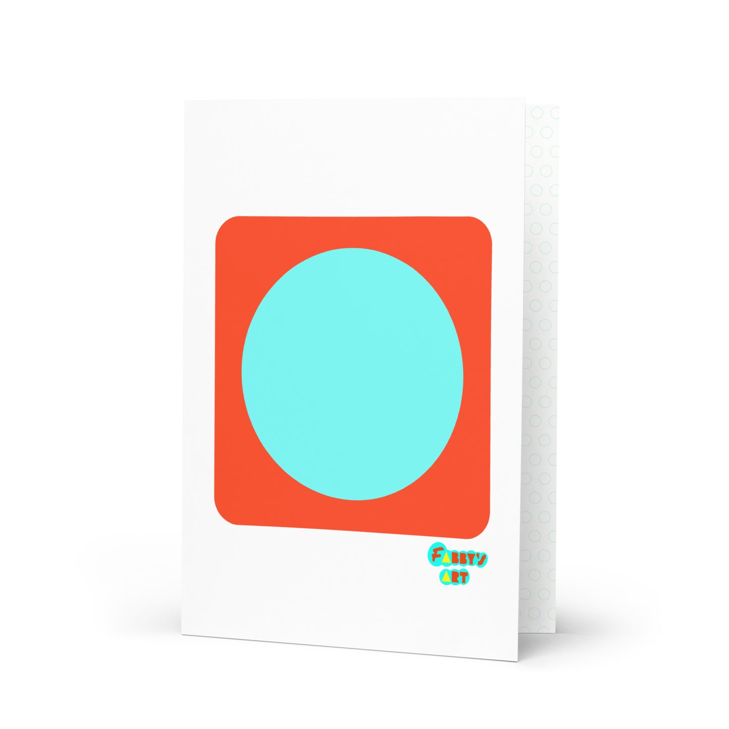 Circling around orange, Greeting Card