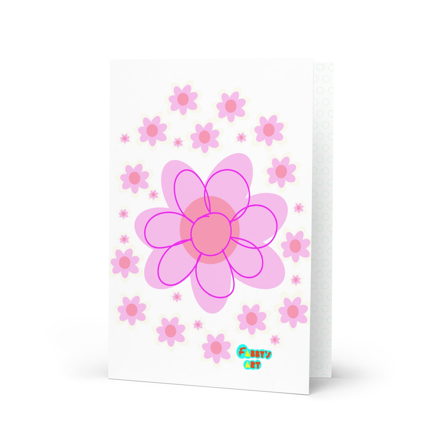 Pink Flower, Greeting Card