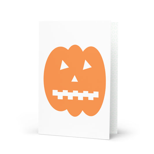 Spooky pumpkin, Greeting Card