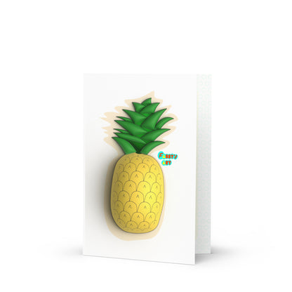 Pineapple 3D, Greeting Card