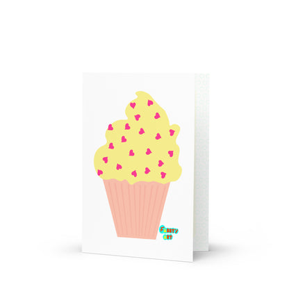 Yellow cupcake, Greeting Card