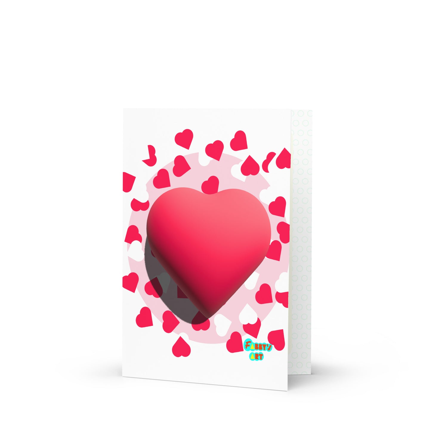 Valentines heart 3D, Greeting Card