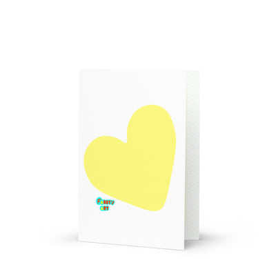 Yellow heart, Greeting Card