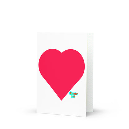 Red heart, Greeting Card