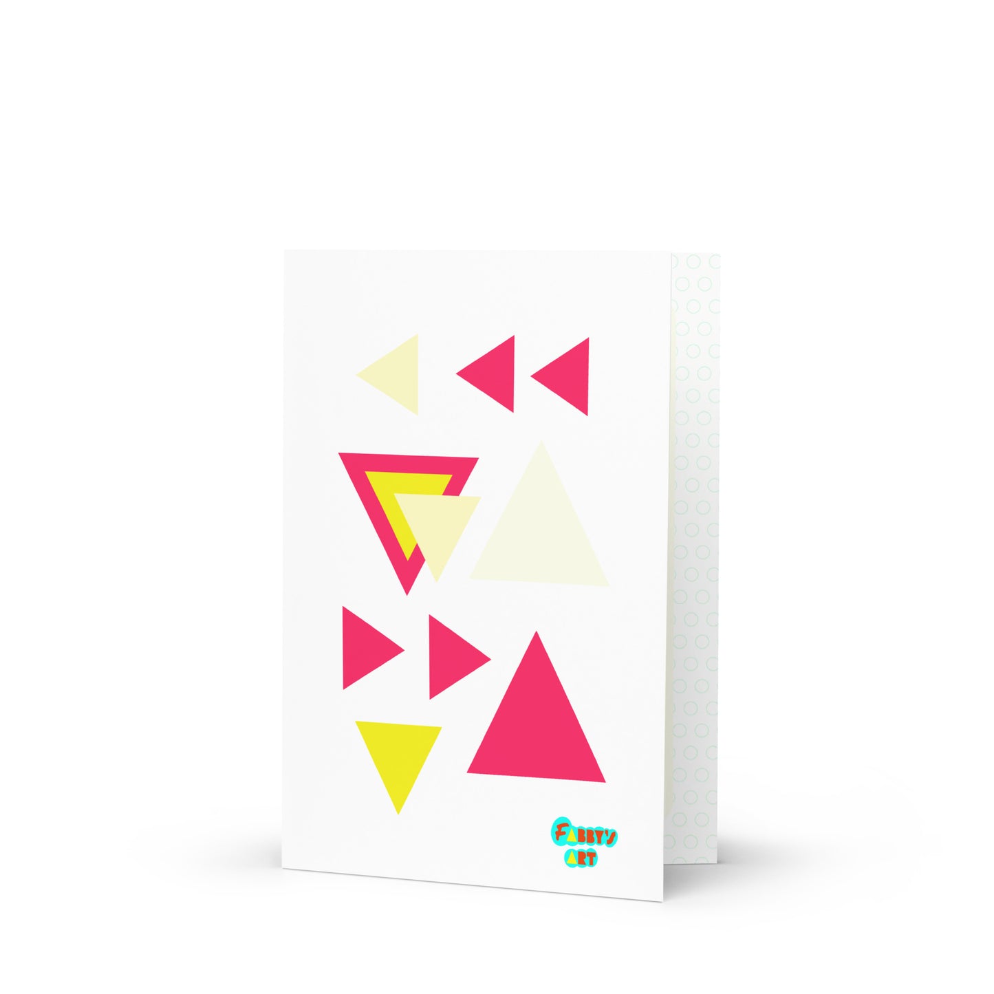 Triangular petals, Greeting Card