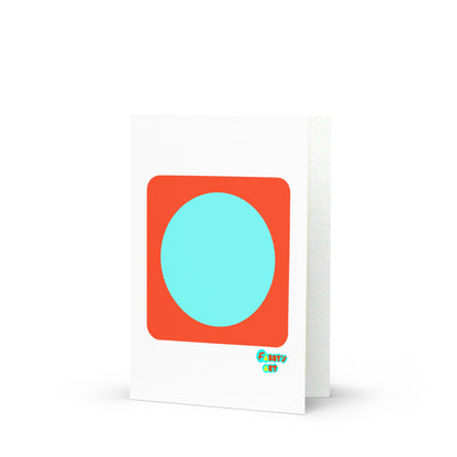 Circling around orange, Greeting Card