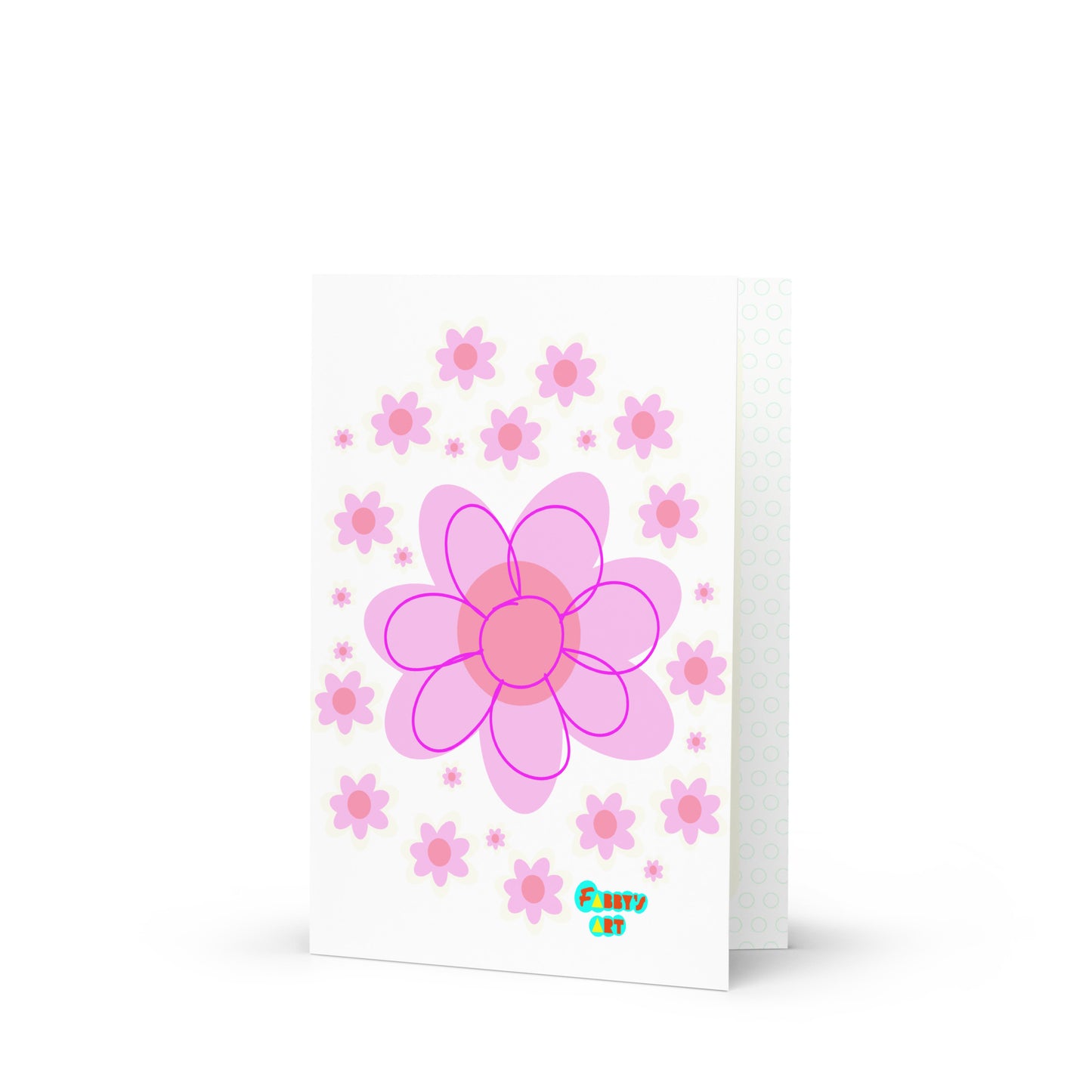 Pink Flower, Greeting Card