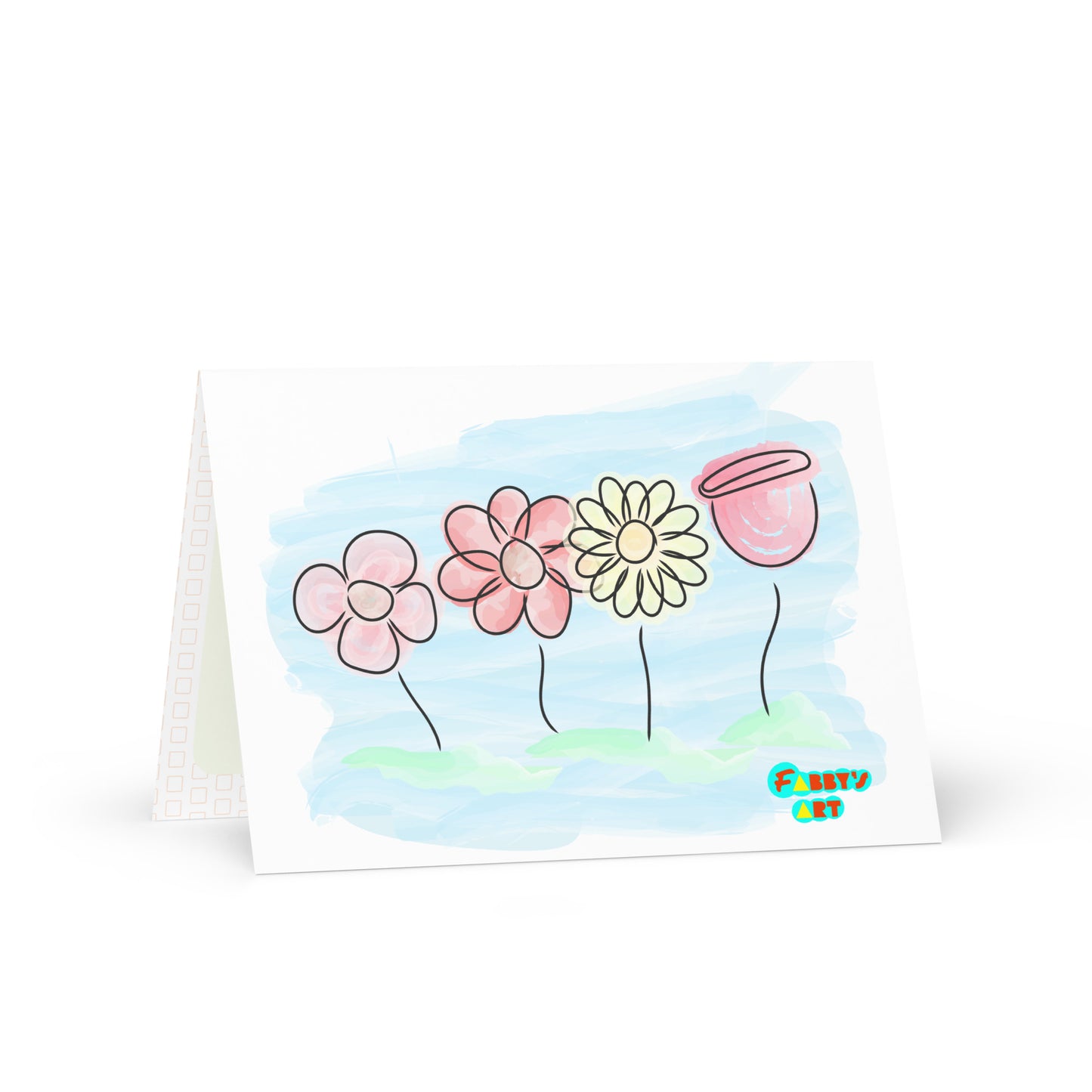 Buying myself four flowers, Greeting Card