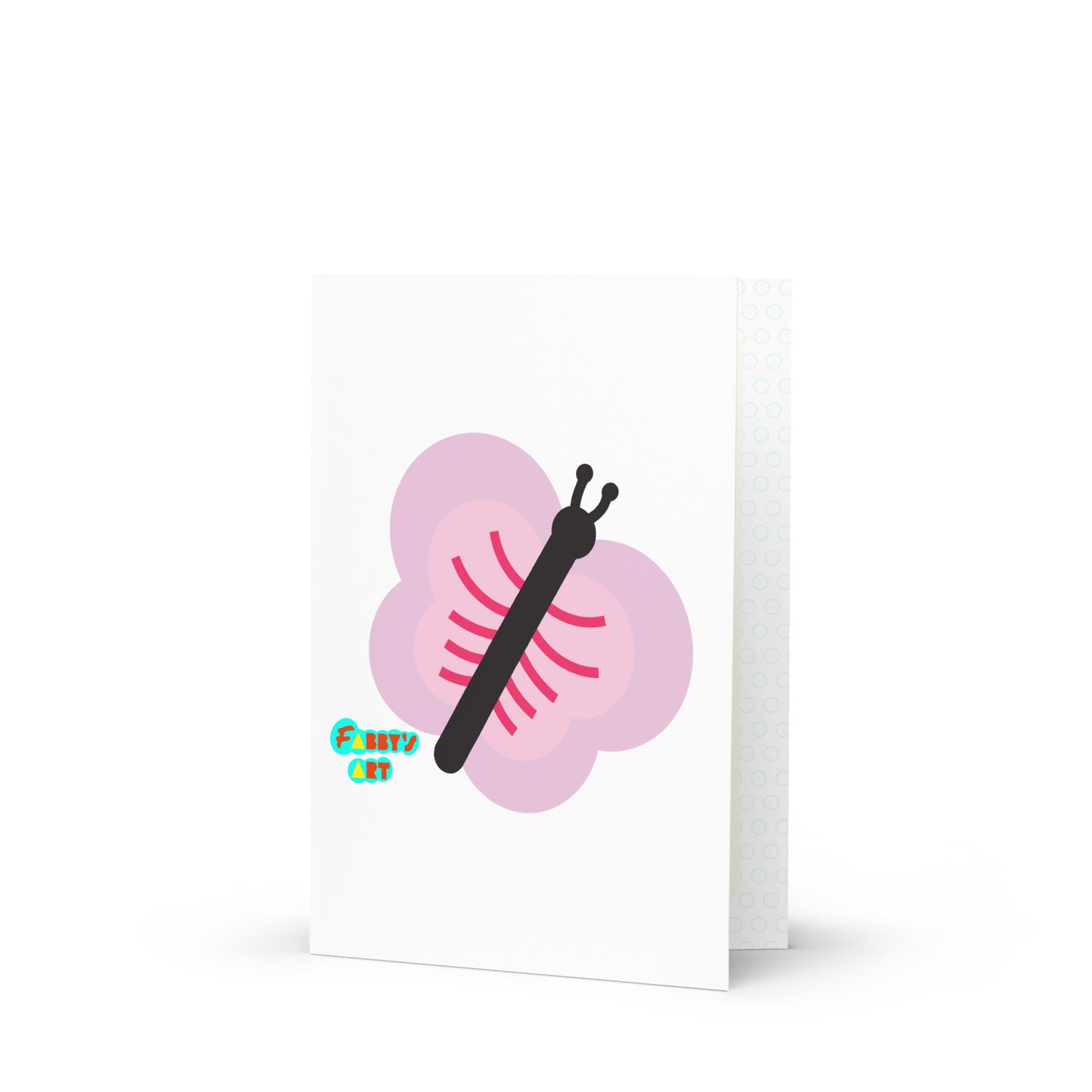 Pink butterfly, Greeting Card