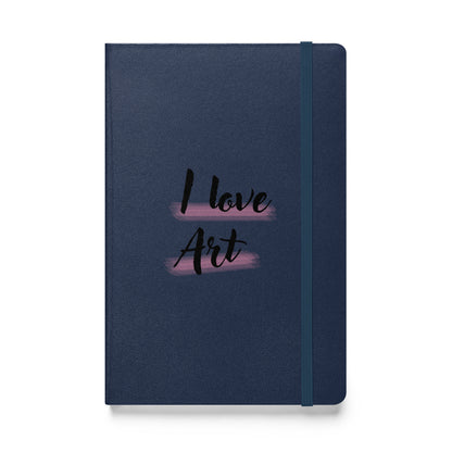 I love art Hardcover bound notebook