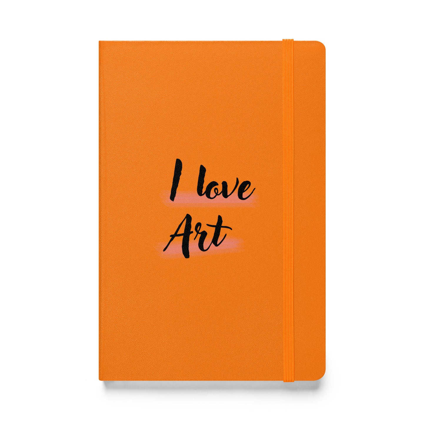 I love art Hardcover bound notebook