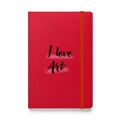 I love art Hardcover bound notebook