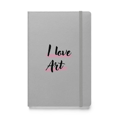 I love art Hardcover bound notebook