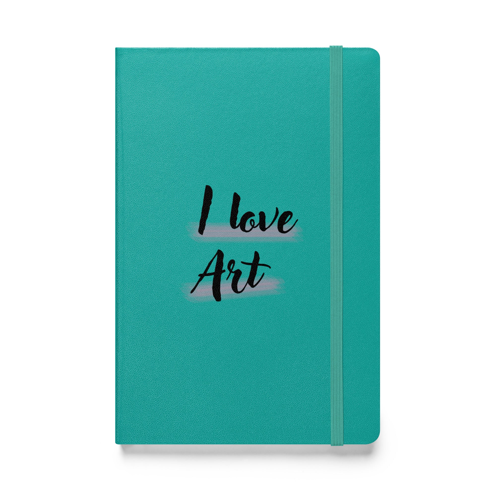 I love art Hardcover bound notebook
