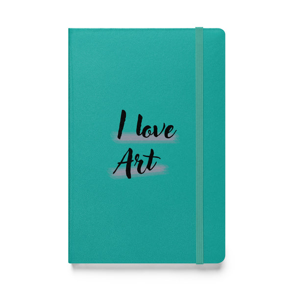 I love art Hardcover bound notebook