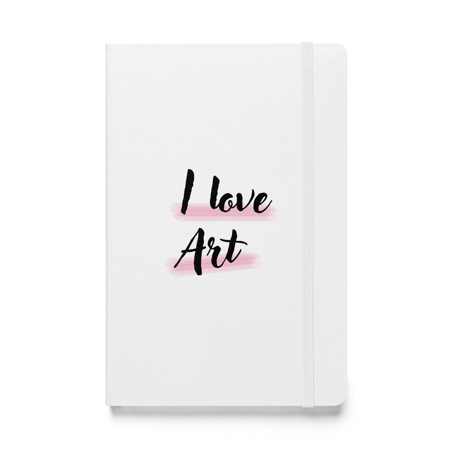 I love art Hardcover bound notebook