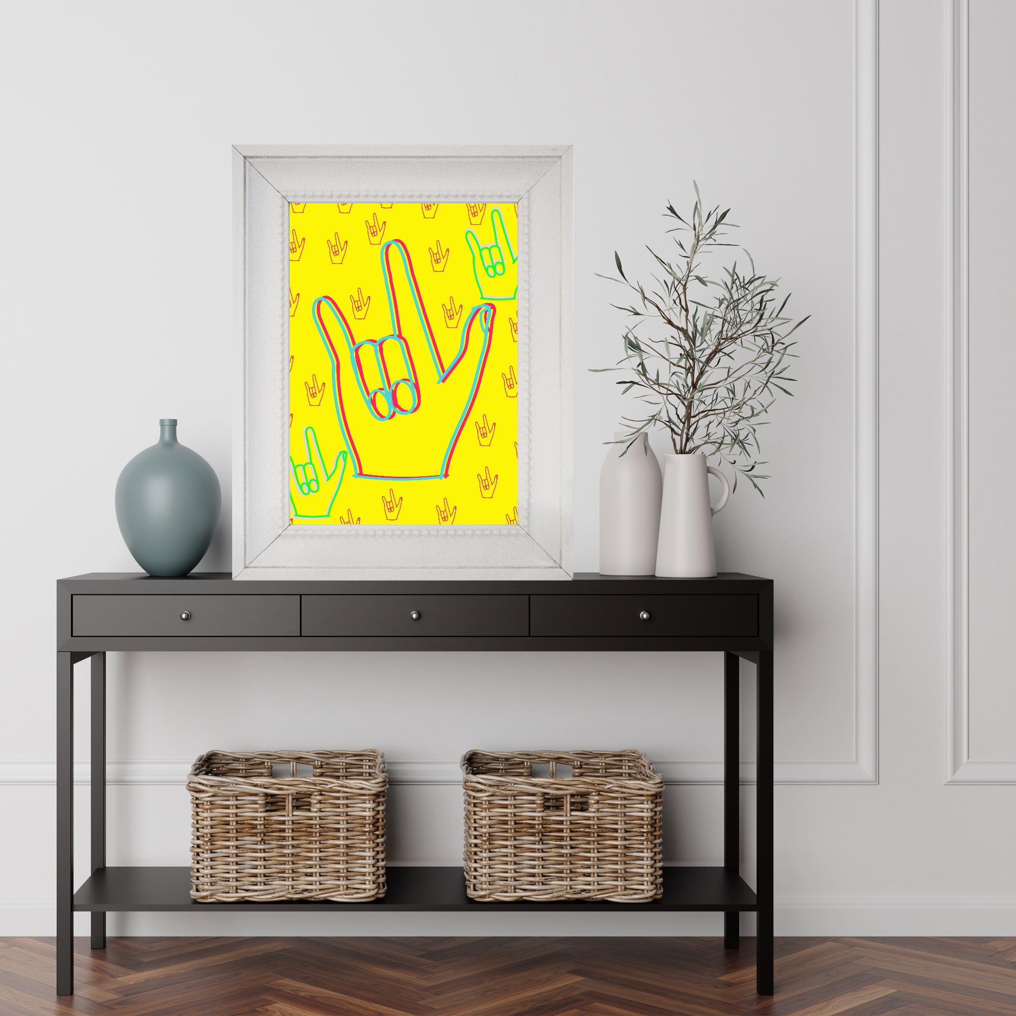 I love you sign language, (enhanced matte paper) Poster