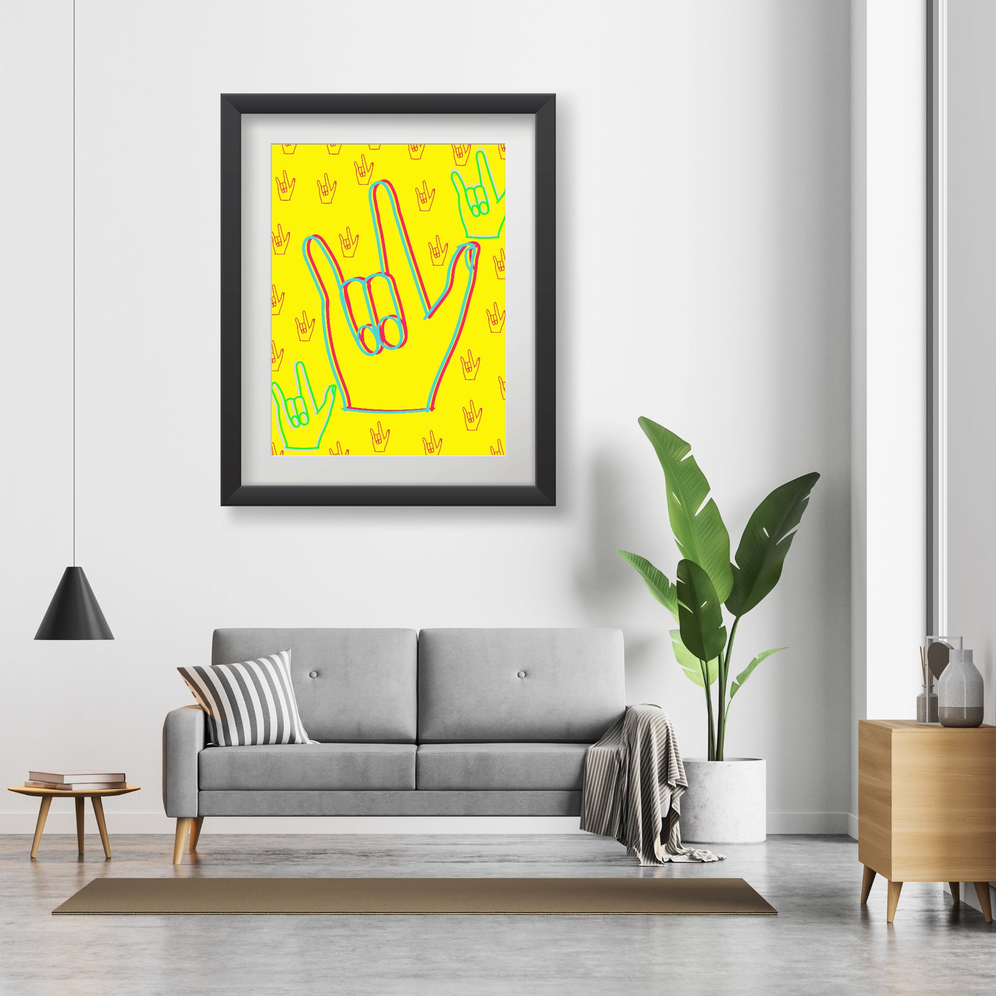 I love you sign language, (enhanced matte paper) Poster