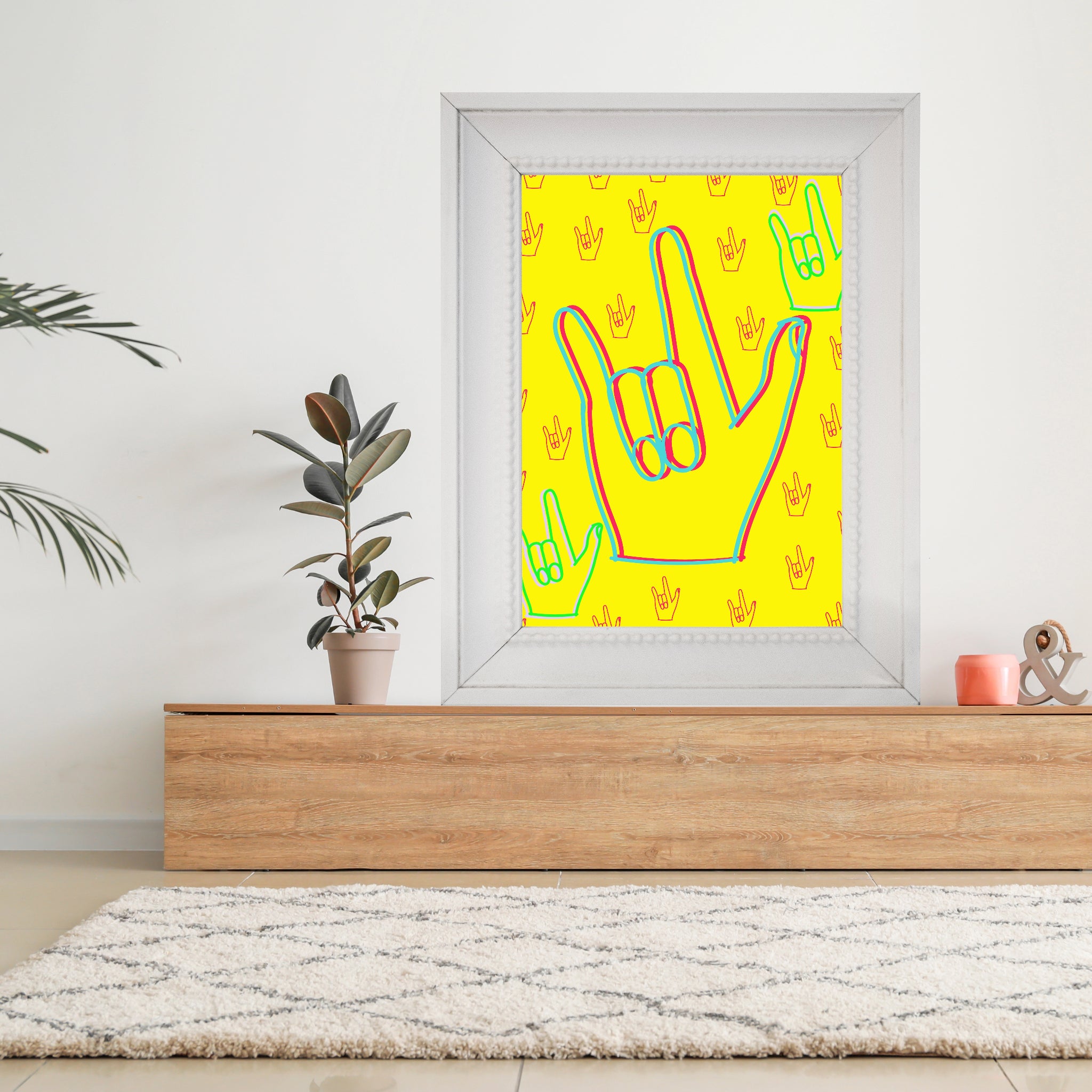 I love you sign language, (enhanced matte paper) Poster