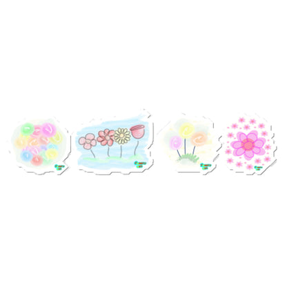 Kiss-Cut Stickers Group Designs 5: flowers in season