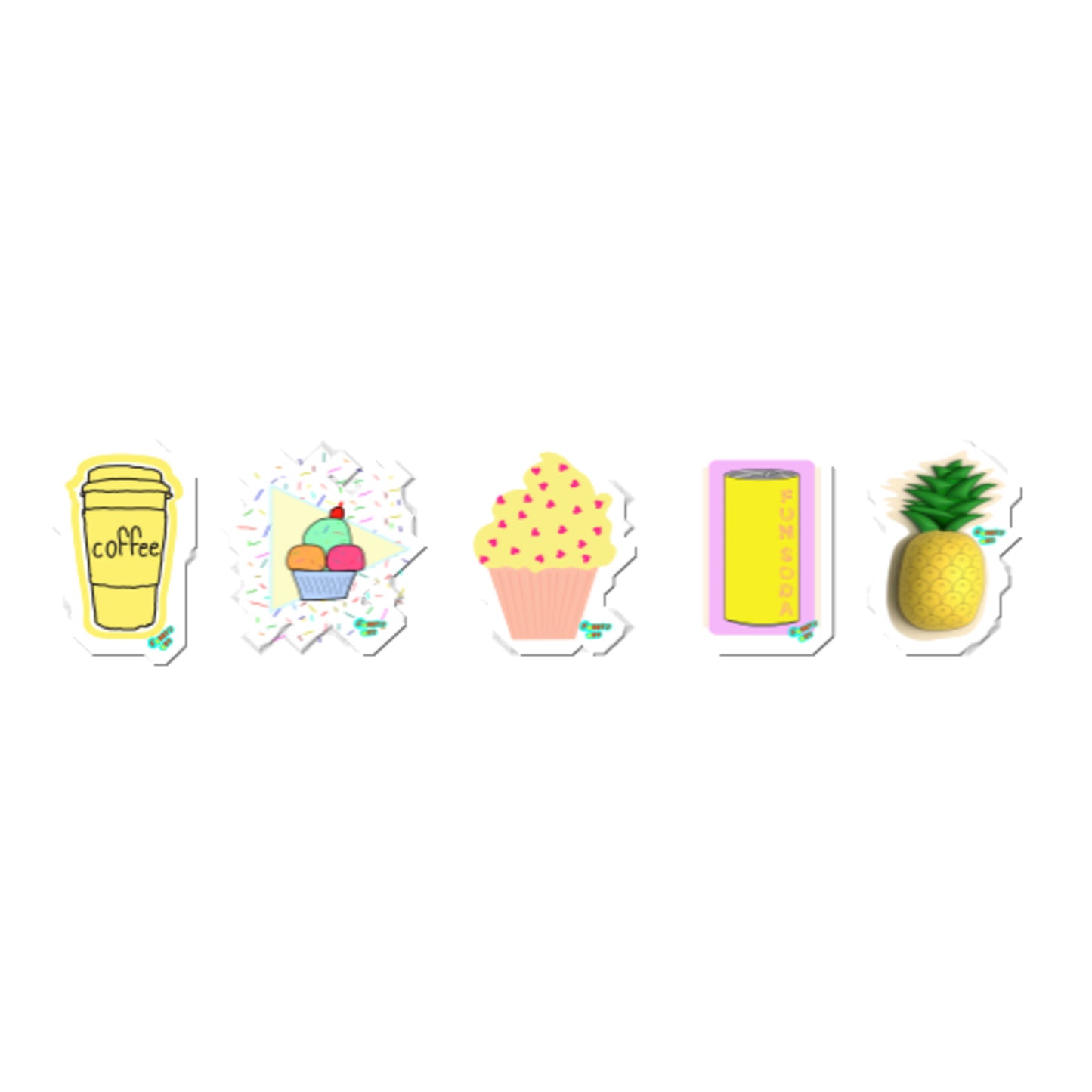 Kiss-Cut Stickers Group Designs 9: food cravings