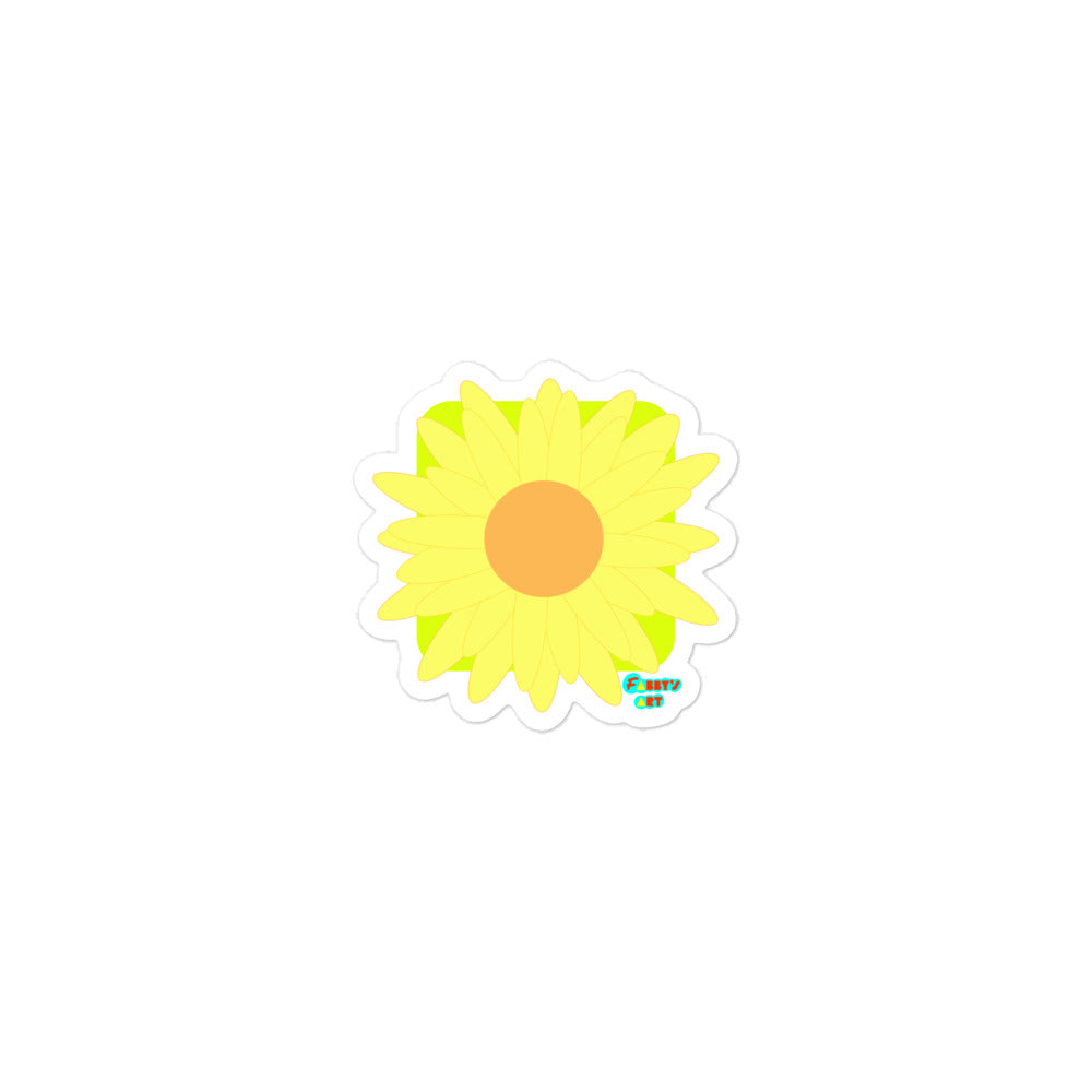 Sunflower, Kiss-Cut Sticker