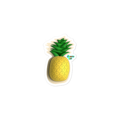 Pineapple 3D, Kiss-Cut Sticker