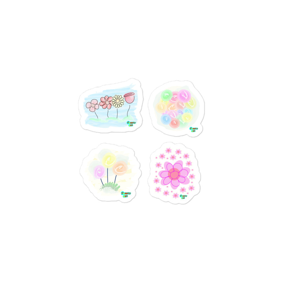 Kiss-Cut Stickers Group Designs 5: flowers in season