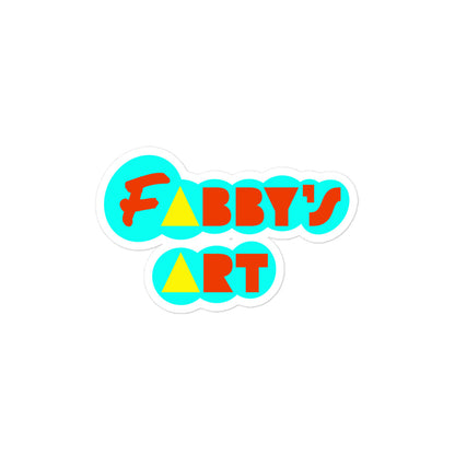 Fabby’s Art, Kiss-Cut Sticker