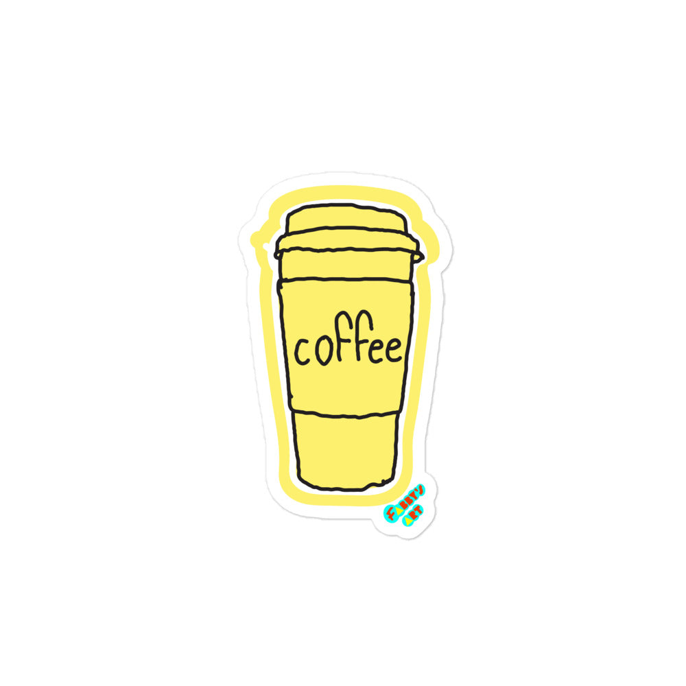 Coffee, Kiss-Cut Sticker